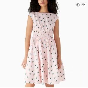 Kate Spade Pink Blair Dress with Pineapple Pattern